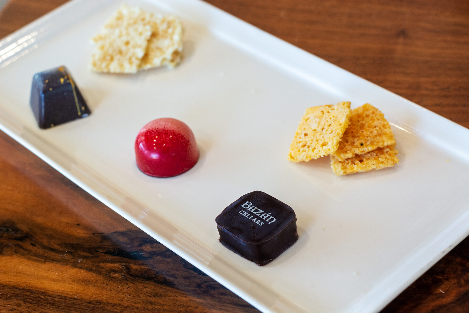 Chocolates and Cheese Crisps